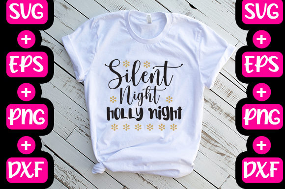 Christmas - Silent Night Holly Night Graphics
