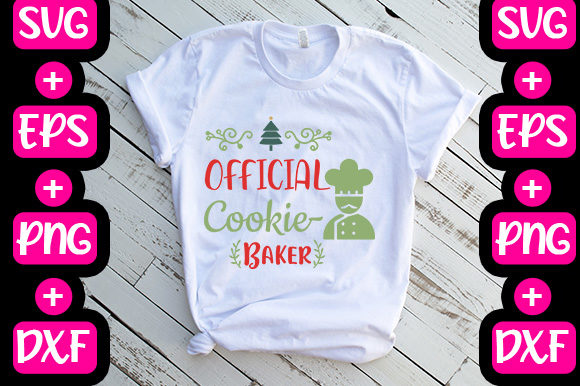 Official Cookie Baker Graphics for T-Shirt Designs