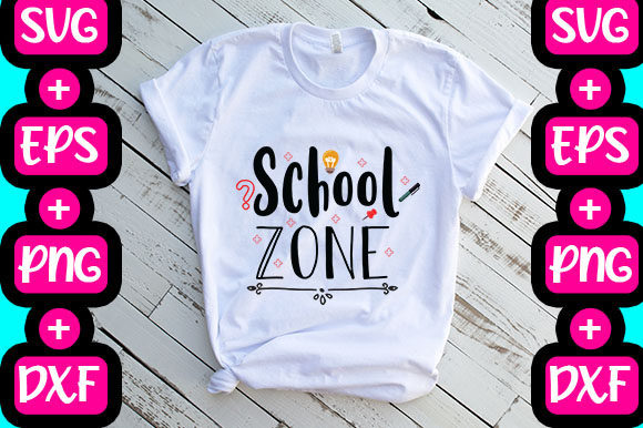 School Zone Graphics for T-Shirt Designs