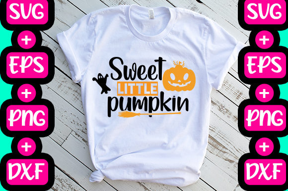 Sweet Little Pumpkin Graphics for T-Shirt Designs